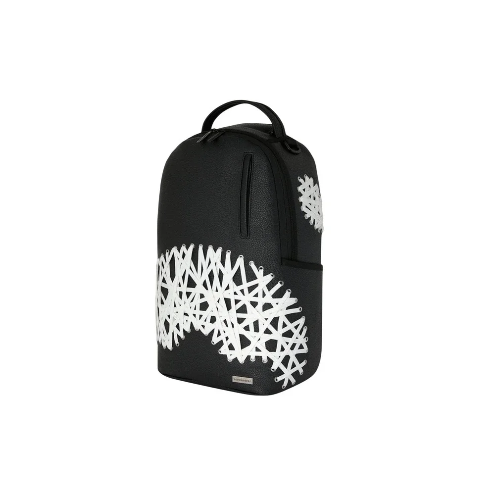 Sprayground Lace Maze Black White Bookbag New Large Backpack limited edition